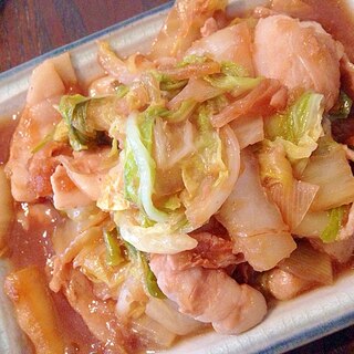 豚バラと白菜のオイスター炒め